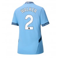 Koszulka piłkarska Manchester City Kyle Walker #2 Strój Domowy dla kobiety 2024-25 tanio Krótki Rękaw